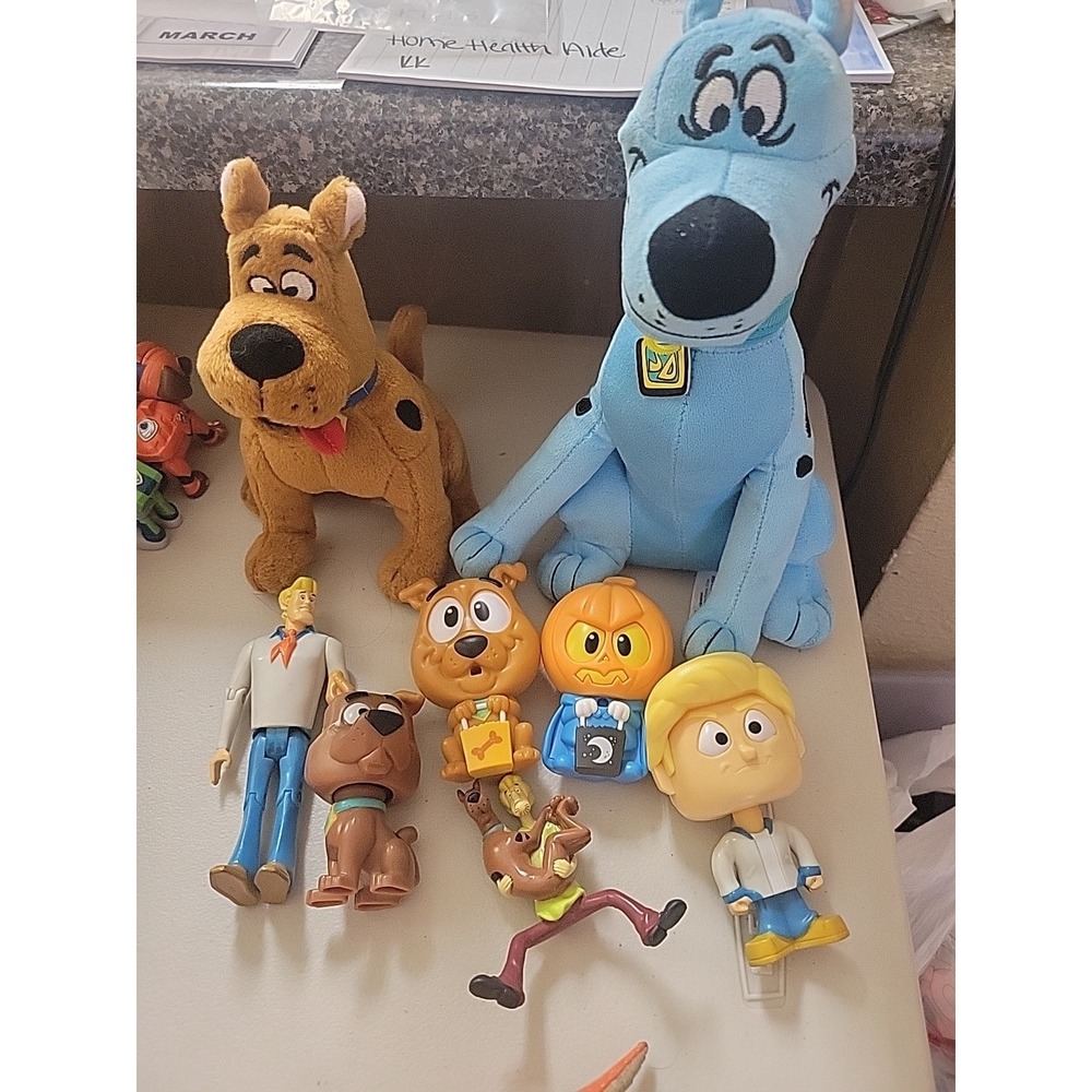 Vtg Burger King kids meals Scooby doo toys Plush figures Mixed lot